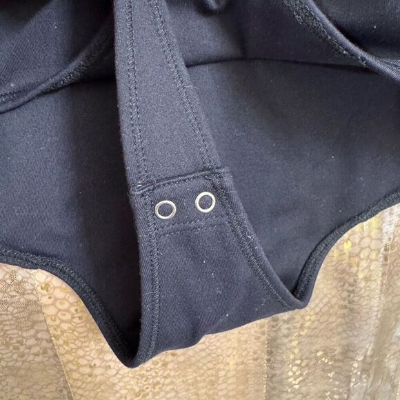 Abercrombie & Fitch Black Soft Stretchy Tank Top Bodysuit Small - Picture 4 of 6